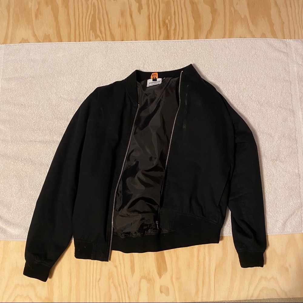 Black Bomber Jacket